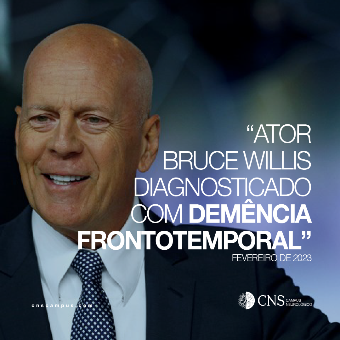 “Ator Bruce Willis  diagnosticado com demência frontotemporal”